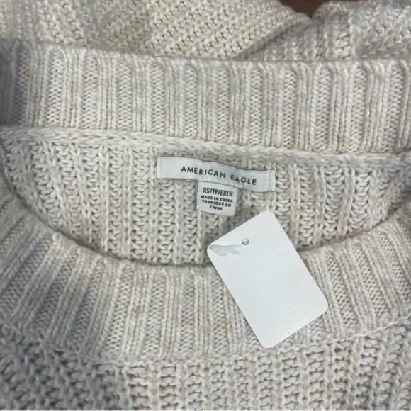 American Eagle Outfitters Cream Crew Neck Sweater - Picture 2 of 9